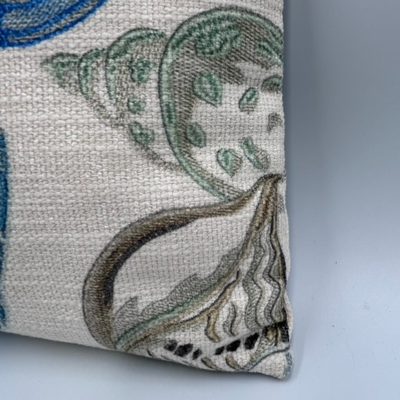 Decorative Pillow Seashell Print 11"x8" Coastal Neutral Accent‎ Beach Nautical - Picture 11 of 11